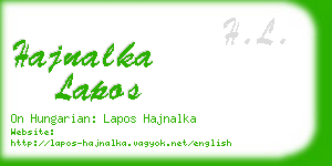 hajnalka lapos business card